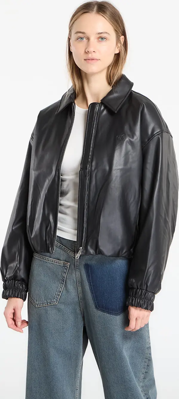 Calvin Klein Jakna Calvin Klein Jeans Faux Leather Insulated Jacket Black S