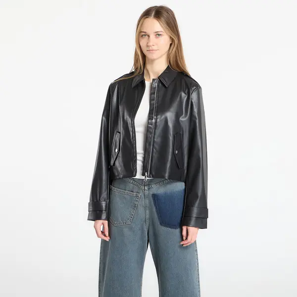 Calvin Klein Jakna Calvin Klein Jeans Leather Moto Jacket Black S