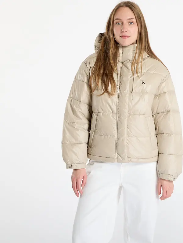 Calvin Klein Jakna Calvin Klein Jeans Shine Puffer Jacket Brown L