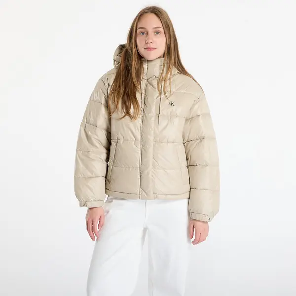 Calvin Klein Jakna Calvin Klein Jeans Shine Puffer Jacket Brown S
