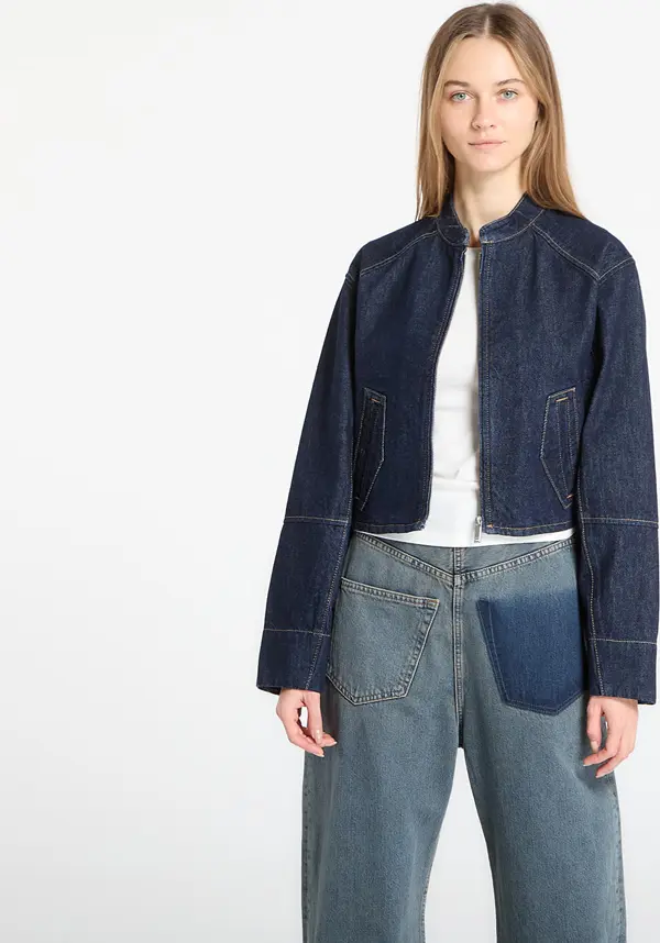 Calvin Klein Jakna Calvin Klein Jeans Zip Denim Jacket Blue M