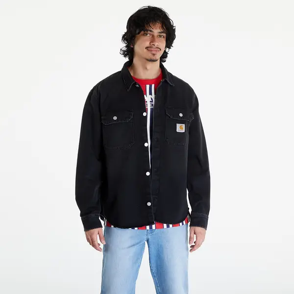 Carhartt WIP Jakna Carhartt WIP Harvey Shirt Jac UNISEX Black Dark Used Wash XS