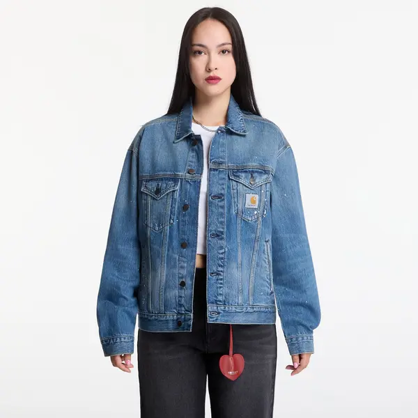 Carhartt WIP Jakna Carhartt WIP Helston Jacket UNISEX Blue Destroy Wash, Splatter L