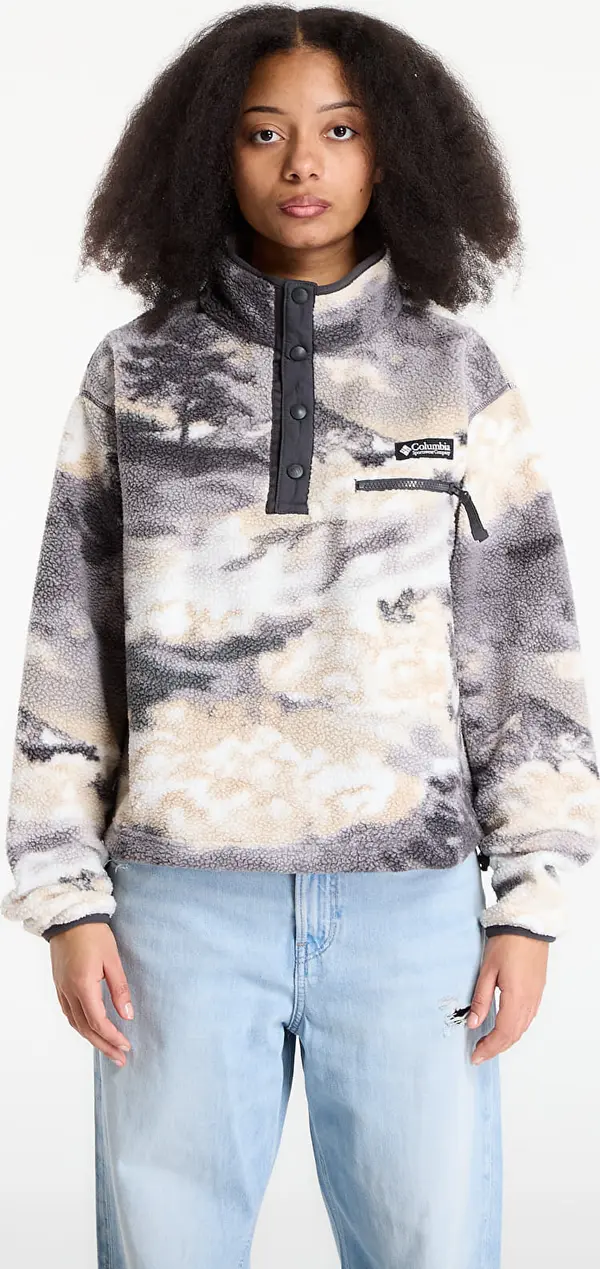 Columbia Jakna Columbia Helvetia™ II Cropped Sherpa Half Snap Fleece With Print Shark/ Dreaming S