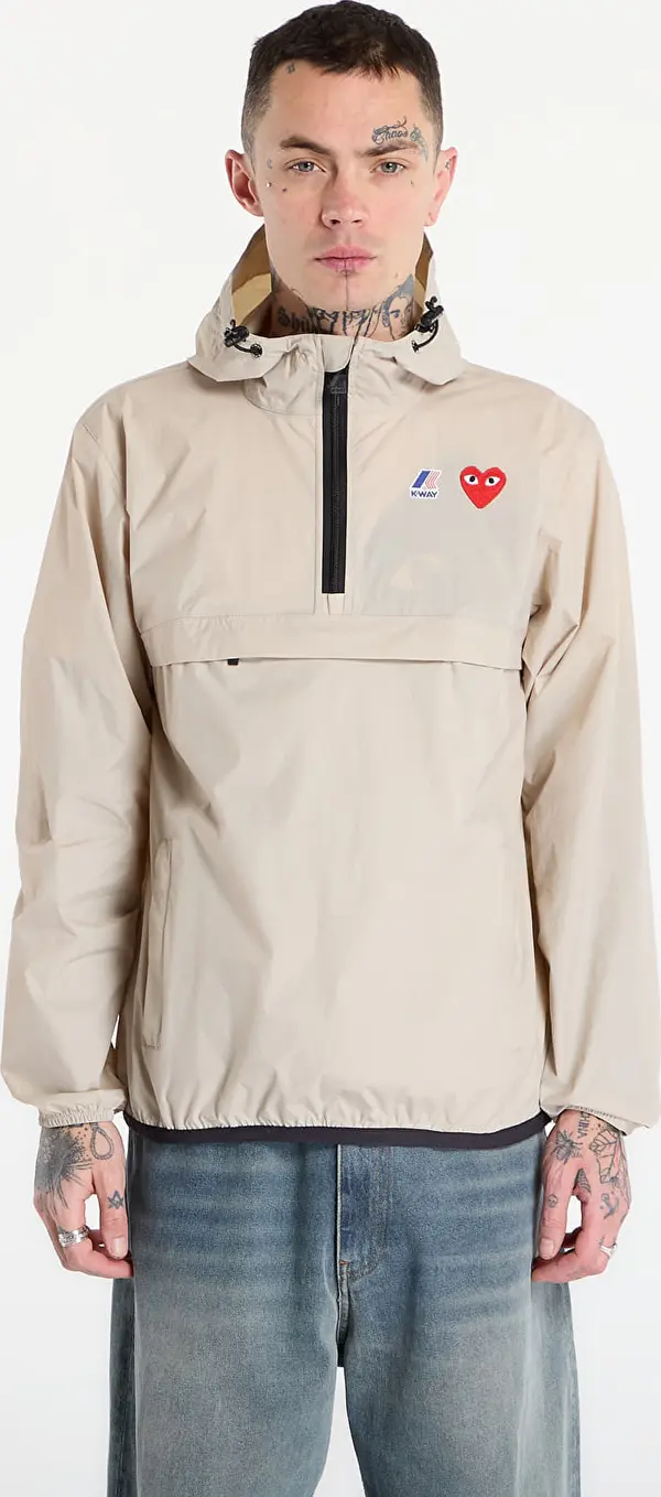 Comme des Garçons PLAY Jakna Comme des Garçons PLAY x K-Way Jacket UNISEX Beige XL