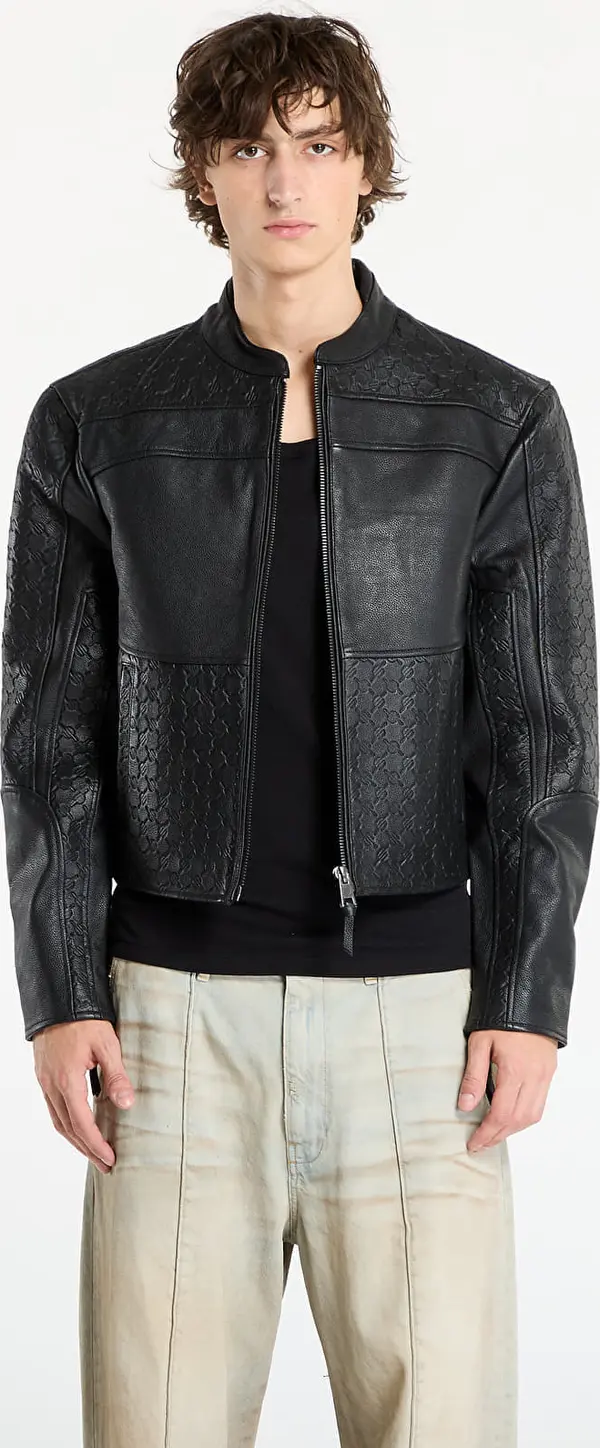 Daily Paper Jakna Daily Paper Structured Leather Jacket Black M