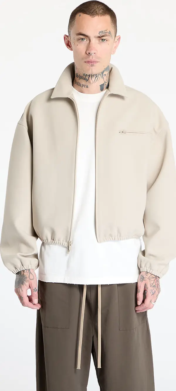 Fear of God Essentials Jakna Fear of God Essentials Bonded Canvas Zip-Up Jacket Timber L