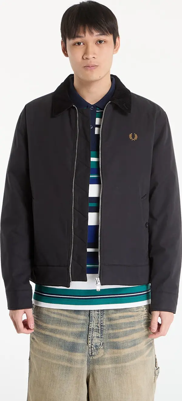 FRED PERRY Jakna FRED PERRY Cotton Caban Jacket Black S