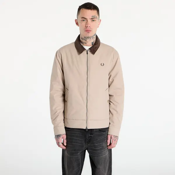 FRED PERRY Jakna FRED PERRY Cotton Caban Jacket Warm Oat XL