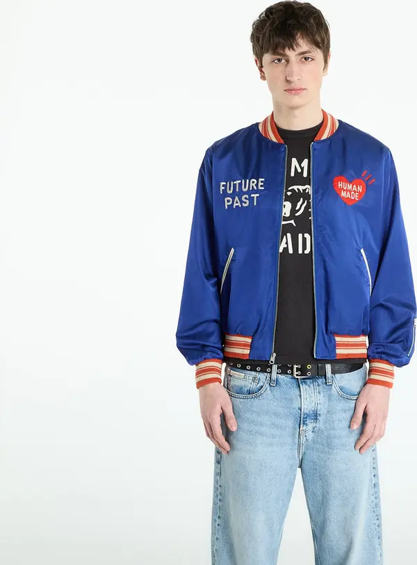 HUMAN MADE Jakna HUMAN MADE Satin Jacket UNISEX Blue XL