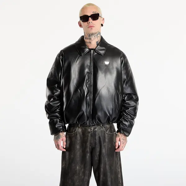 MISBHV Jakna MISBHV Faux Leather Puffer Bomber Jacket Black S