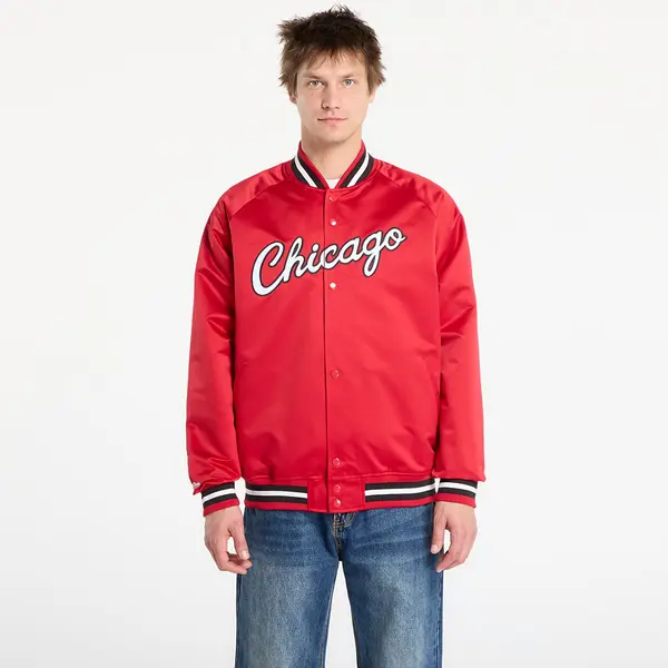 Mitchell & Ness Jakna Mitchell & Ness NBA Lightweight Satin Jacket Vintage Logo Bulls Scarlet L