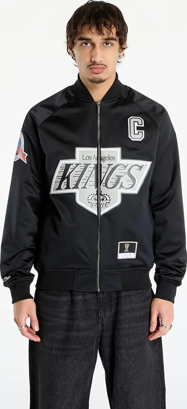 Mitchell & Ness Jakna Mitchell & Ness NHL Maxxed Out Satin Jacket Kings Wayne Gretzky Black L