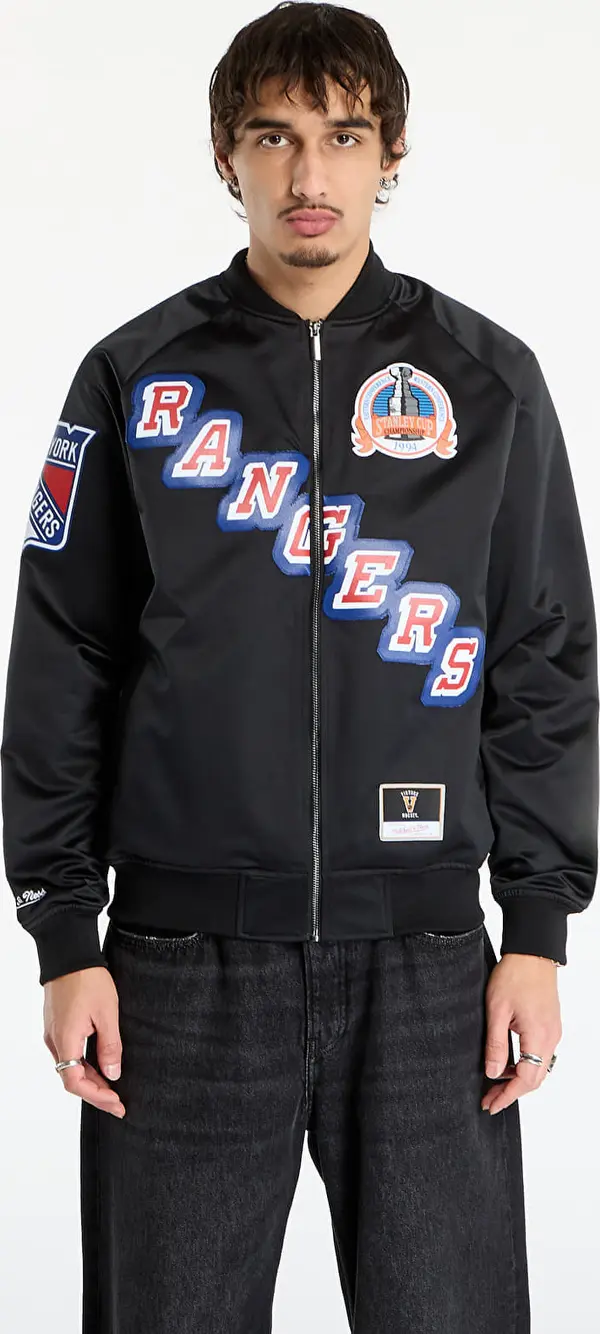 Mitchell & Ness Jakna Mitchell & Ness NHL Maxxed Out Satin Jacket Rangers Mark Messier Black XL