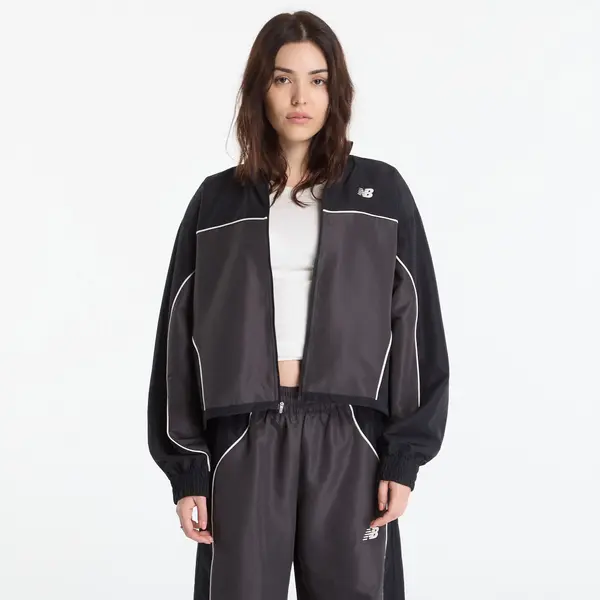 New Balance Jakna New Balance Trackside Woven Jacket Black Cement S