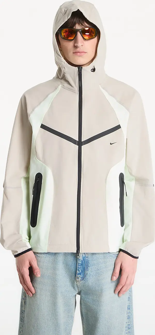 Nike Jakna Nike Tech Men's Dri-FIT Woven Full-Zip Color-Block Windrunner Jacket Cream Ii/ Volt Tint/ Black XXL