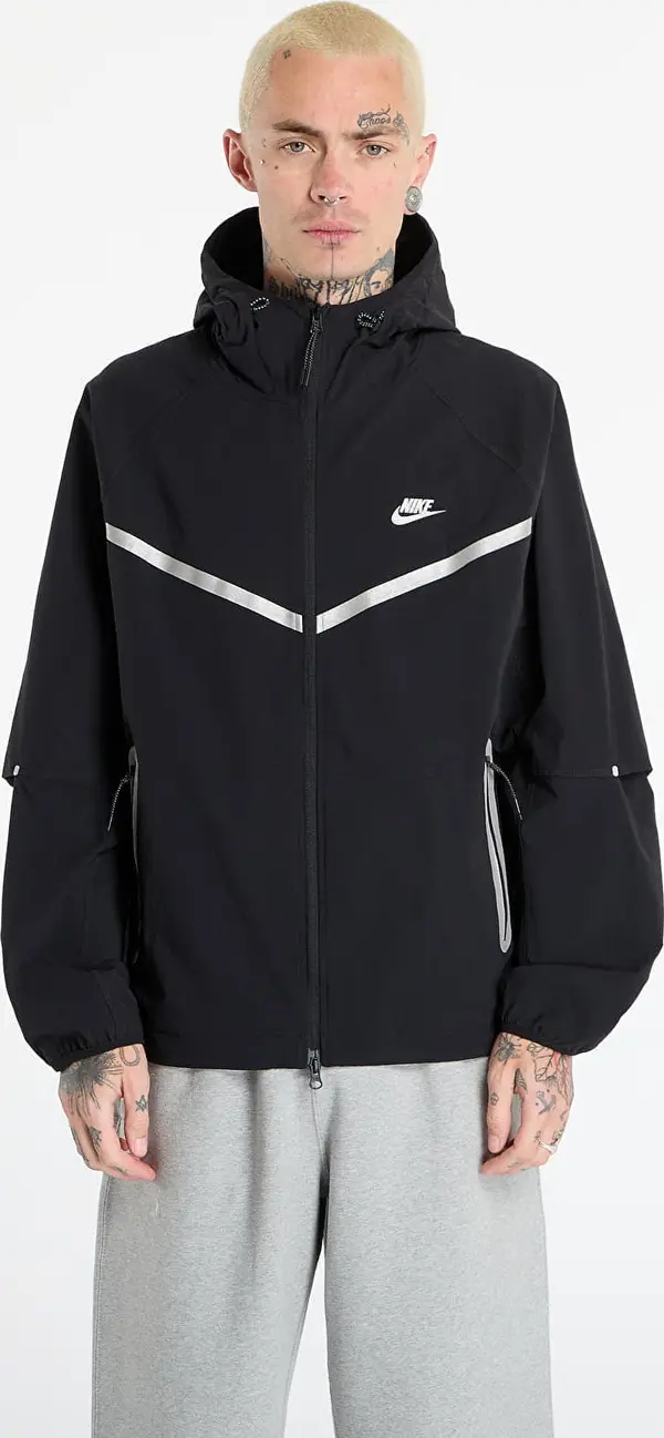 Nike Jakna Nike Tech Men's Full-Zip Woven Windrunner Jacket Black XL