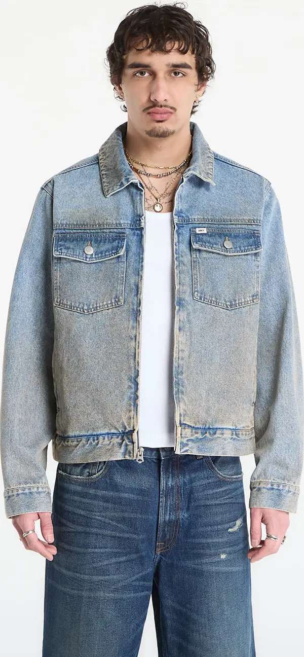 OBEY Clothing Jakna OBEY Base Trucker Jacket Heavy Vintage Light Indigo M