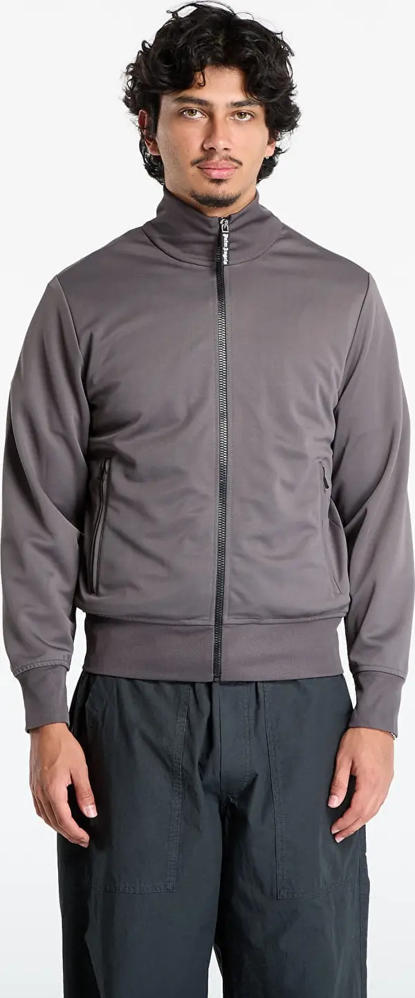 Palm Angels Jakna Palm Angels Back Curved Logo Track Jacket Dark Grey/ Off White XL