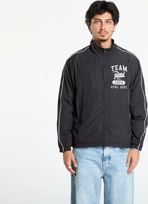 Patta Jakna Patta Athletic Nylon Track Jacket UNISEX Black L