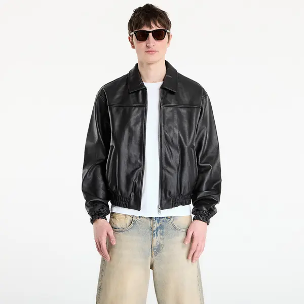 Patta Jakna Patta Leather Bomber Jacket UNISEX Black M