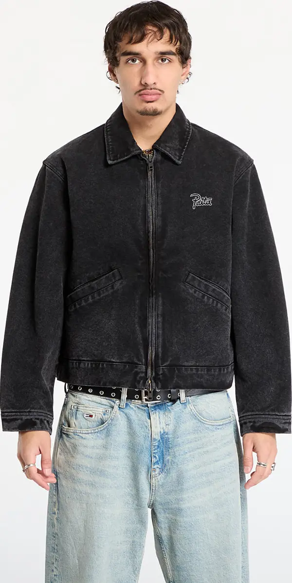 Patta Jakna Patta Washed Canvas Jacket UNISEX Black XL