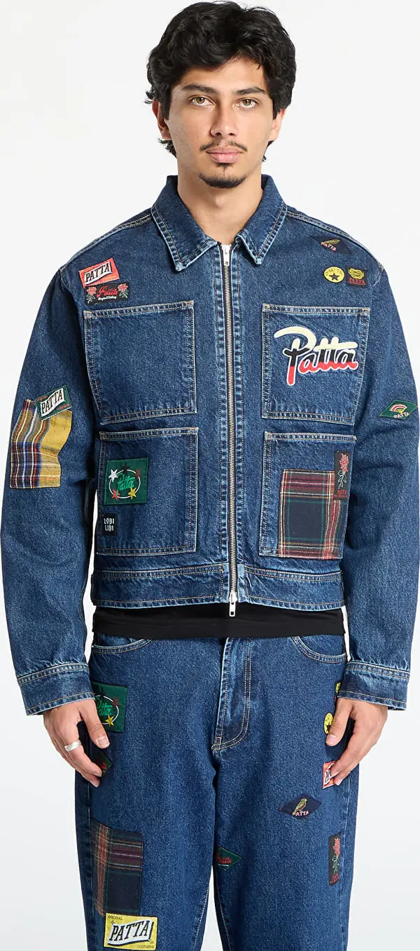 Patta Jakna Patta Whole Lotta Labels Denim Jacket UNISEX Blue Denim L