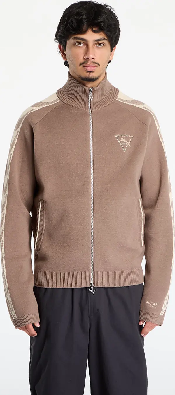 Puma Jakna Puma x REPRESENT T7 Knit Jacket Pine Bark XL