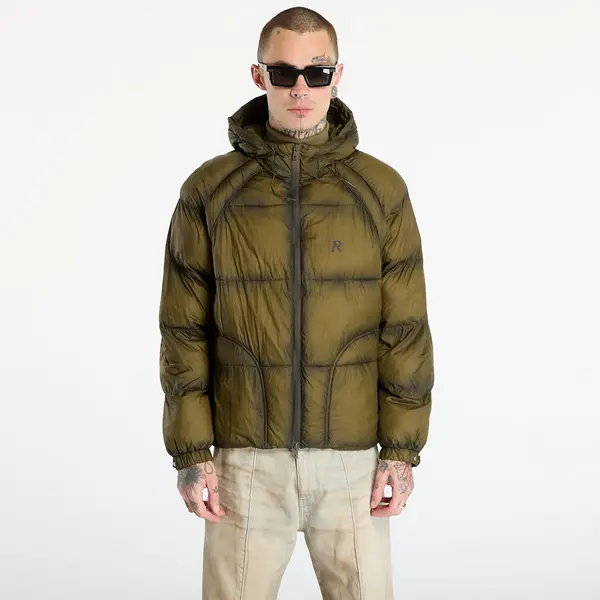 REPRESENT Jakna REPRESENT Translucent Hooded Puffer Dark Olive XXL
