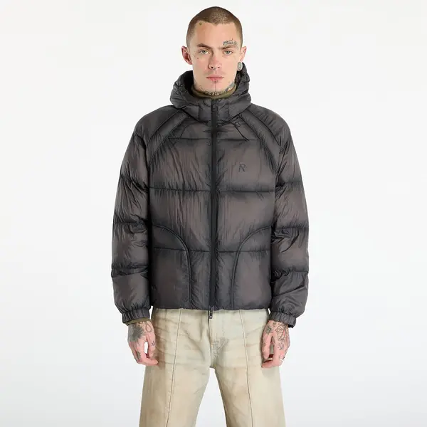 REPRESENT Jakna REPRESENT Translucent Hooded Puffer Washed Black L