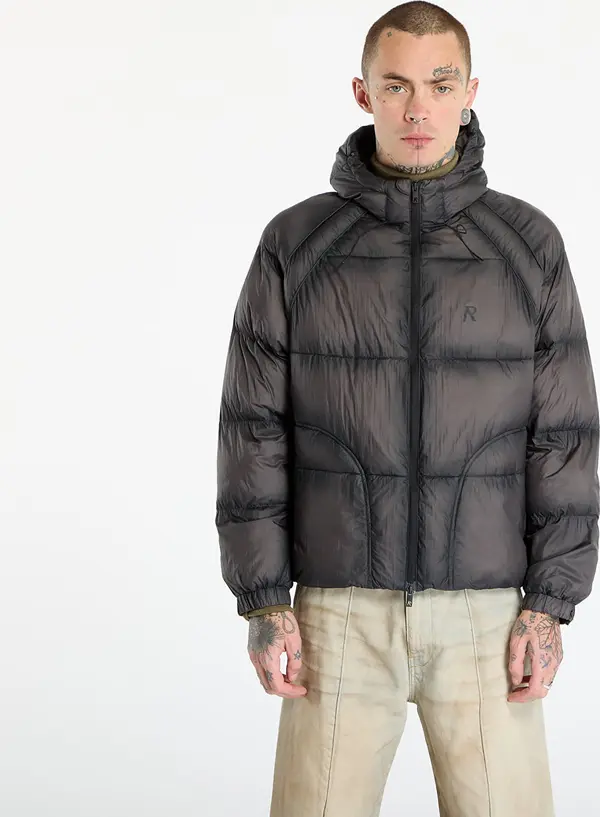 REPRESENT Jakna REPRESENT Translucent Hooded Puffer Washed Black M