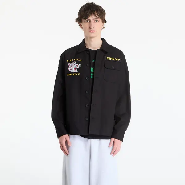 RIPNDIP Jakna RIPNDIP Nine Militarty Shirt Jacket Black XL