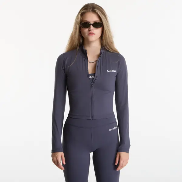 Sporty & Rich Jakna Sporty & Rich Serif Logo Sports Jacket Carbon M