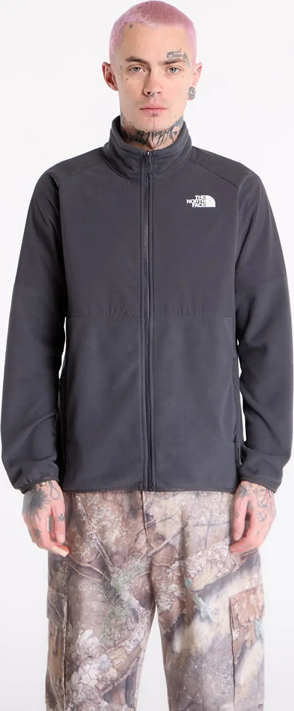 The North Face Jakna The North Face Glacier Heavyweight Full Zip Jacket Asphalt Grey/ Asphalt Grey/ TNF Black L