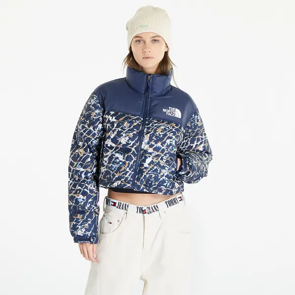 The North Face Jakna The North Face Nuptse Short Jacket Dusty Periwinkle Water Distortion Small Print/ Summit Navy S