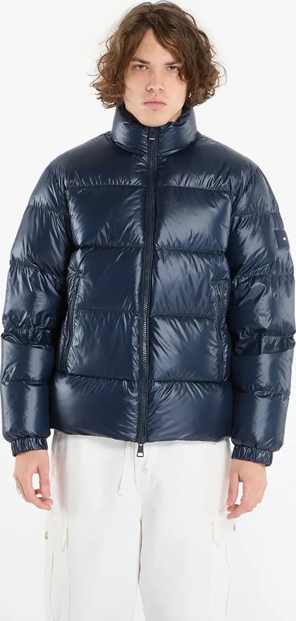 Tommy Hilfiger Jakna Tommy Hilfiger Shiny Down Stand Puffer Dark Night Navy L