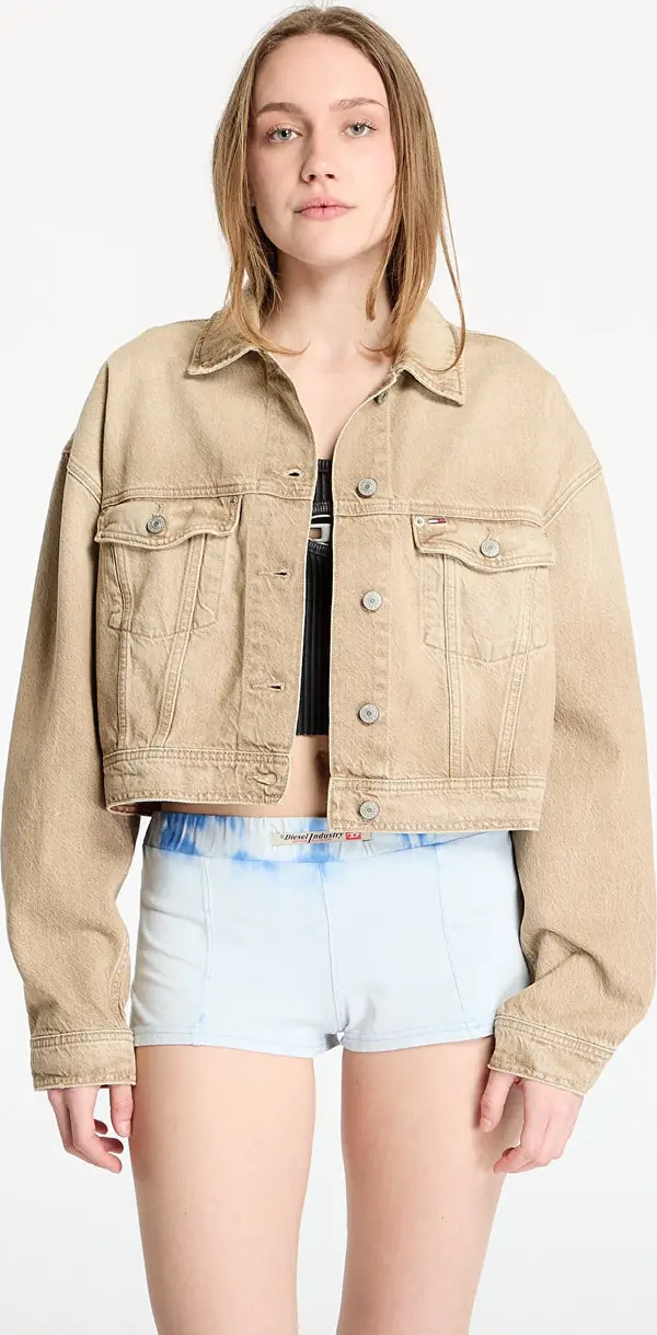 Tommy Hilfiger Jakna Tommy Jeans Oversized Crop Trucker Jacket Denim M