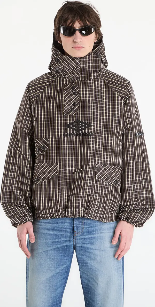 Umbro Jakna Umbro by SlamJam Check Smock Anorak Beige/ Dark Brown M