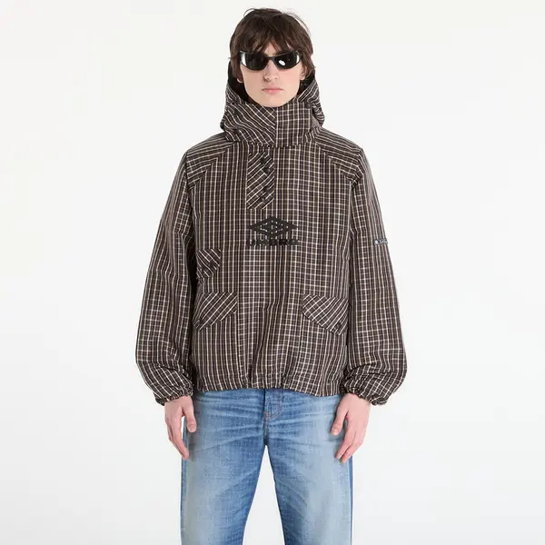 Umbro Jakna Umbro by SlamJam Check Smock Anorak Beige/ Dark Brown XL