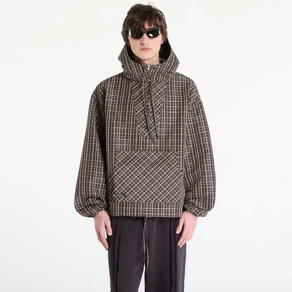Umbro Jakna Umbro by SlamJam Checked Masked Anorak Beige/ Dark Brown XL