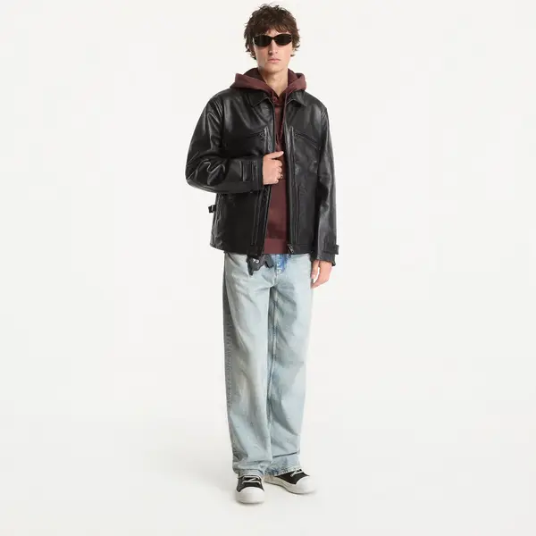 Y-3 Jakna Y-3 Leather Blouson Black XL