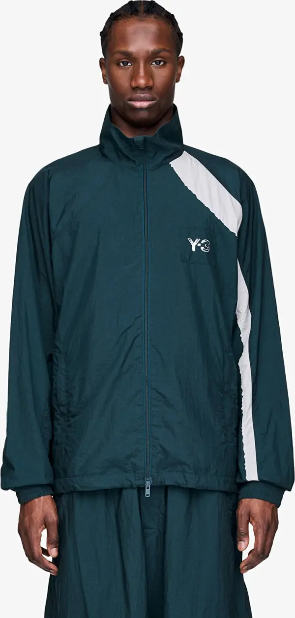 Y-3 Jakna Y-3 Raw Edge 3 Stripes Nylon Shell Jacket Aurora Ivy L