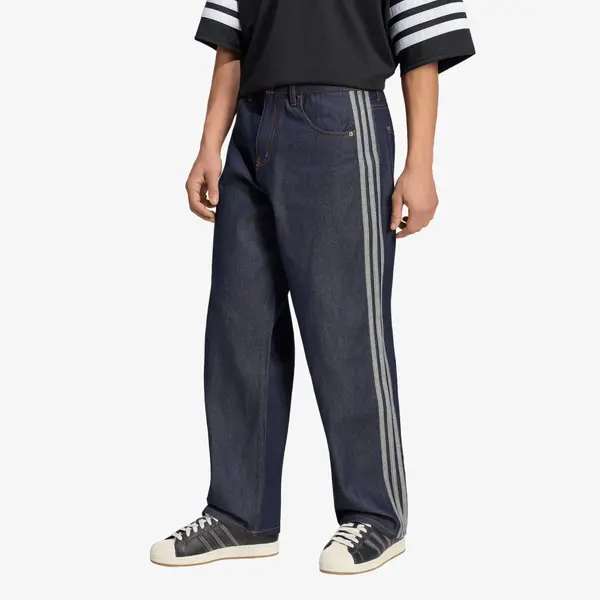adidas Originals Jeans adidas Firebird Adicolor Denim Jeans Mid-rise Straight Leg Indigo Denim 34