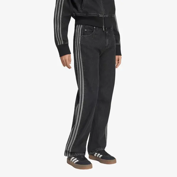 adidas Originals Jeans adidas Firebird Mid Rise Straight Denim Pant True Black Denim 26/32