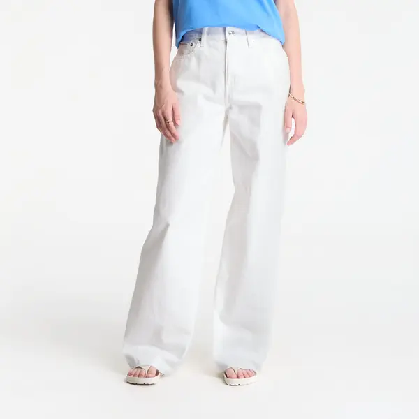 Calvin Klein Jeans Calvin Klein Jeans The Wide Leg Raw Hem Chalk White 29