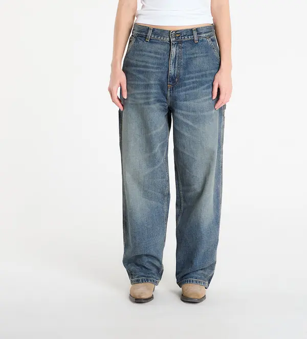 Carhartt WIP Jeans Carhartt WIP W' Brandon Single Knee Pant Blue Worn Used Wash XS