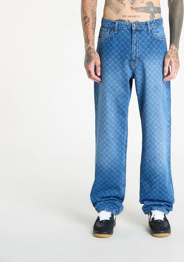 Daily Paper Jeans Daily Paper Amba Monogram Jeans New Mid Blue XS