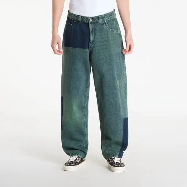 DIME Jeans DIME Baggy Denim Pants Distressed Green 34