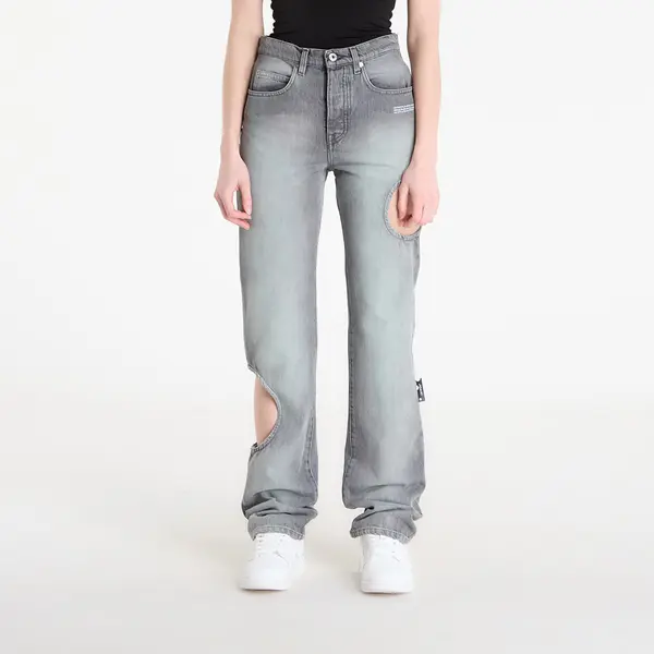 Off-White Jeans Off-White Spray New Meteor Denim Pants Grey Mint/ White 26