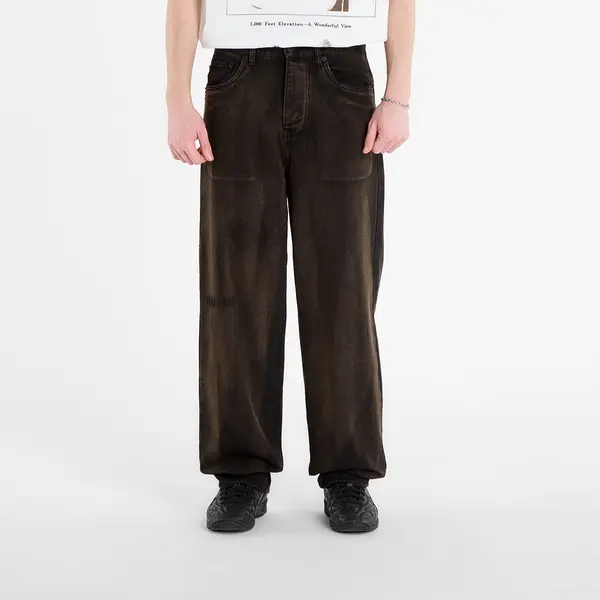PLEASURES Jeans PLEASURES Oil Baggy Jeans Dark Brown 34